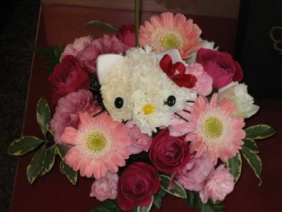 Hello Kitty flower bouquet