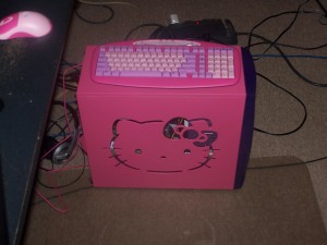 Hello Kitty case mod