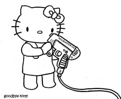 Hello Kitty Goodbye Kitty nail gun
