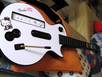 Hello Kitty guitar hero wii mod