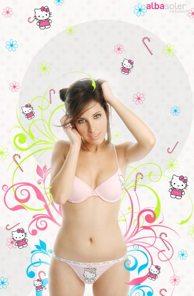 Hello Kitty bra and panties