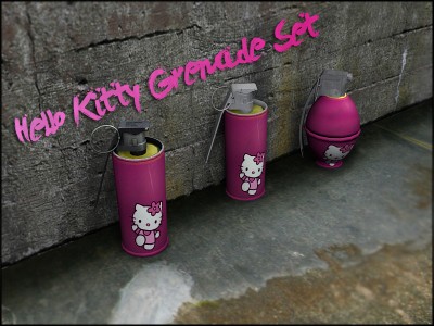 Hello Kitty hand grenades
