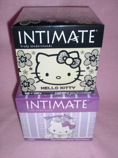 hello kitty intimate panty liners