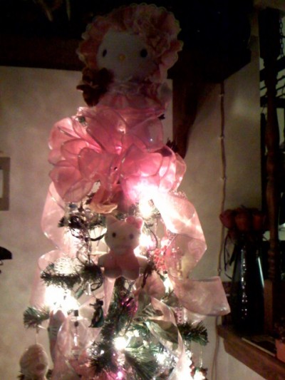 hello kitty Christmas tree topper