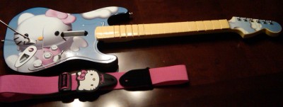 Hello Kitty Rockband guitar
