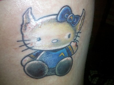 hello kitty spock tattoo