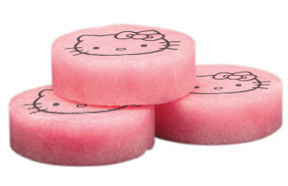 Hello Kitty pink urinal cakes