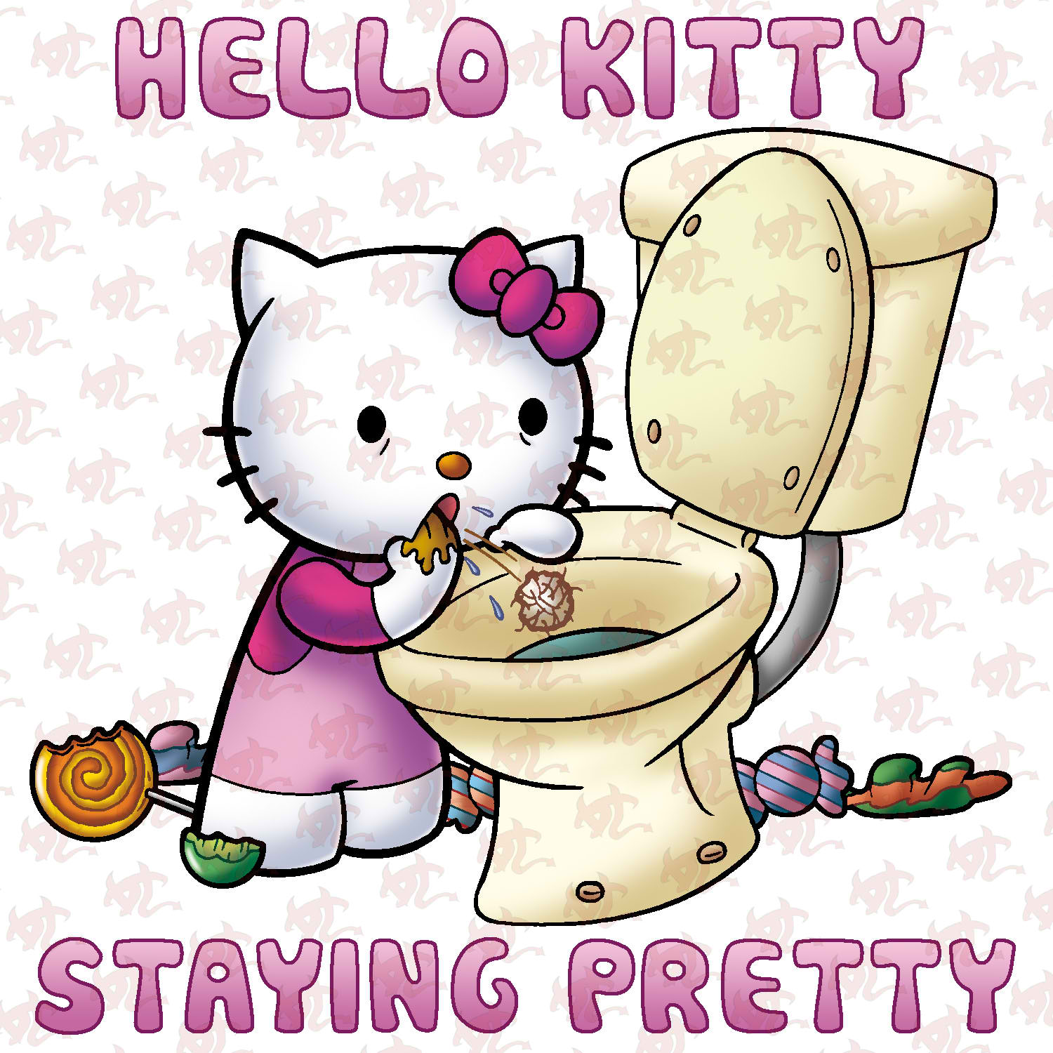 Image result for hello kitty i just threw up in my mouth