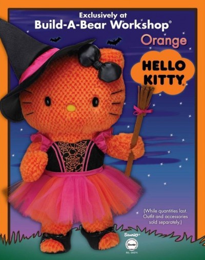 Build a bear Hello Kitty Halloween orange