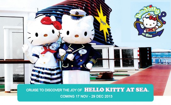 Hello Kitty cruise boat vacation