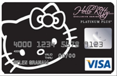 Hello Kitty black credit card
