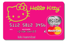 Hello Kitty credit card pink