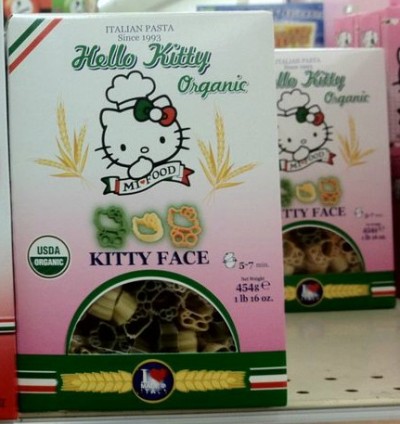hello kitty organic pasta
