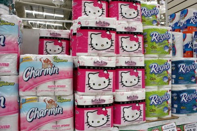 Hello Kitty toilet paper