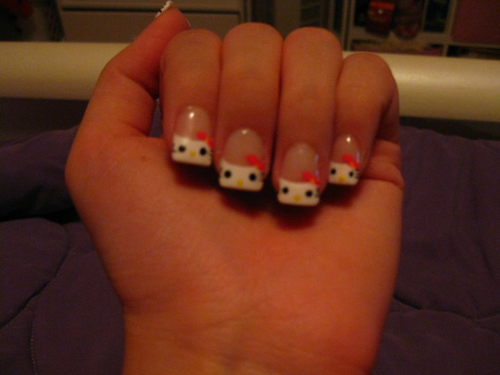 hello kitty face nails – Hello Kitty Hell