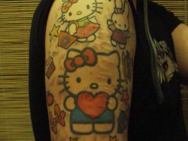 Hello Kitty tattoo heart