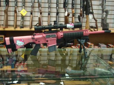 Hello Kitty assault rifle
