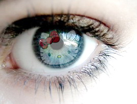 Hello Kitty contact lenses for eyes