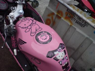 Hello Kitty Honda motorcycle