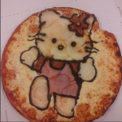 hello kitty pizza