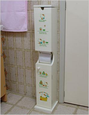 Hello Kitty toilet paper cabinet