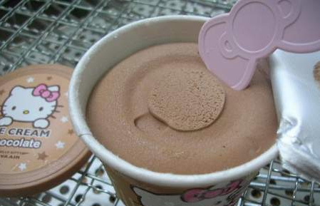 Hello Kitty chocolate ice-cream