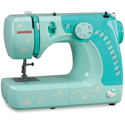 hello kitty sewing machine blue