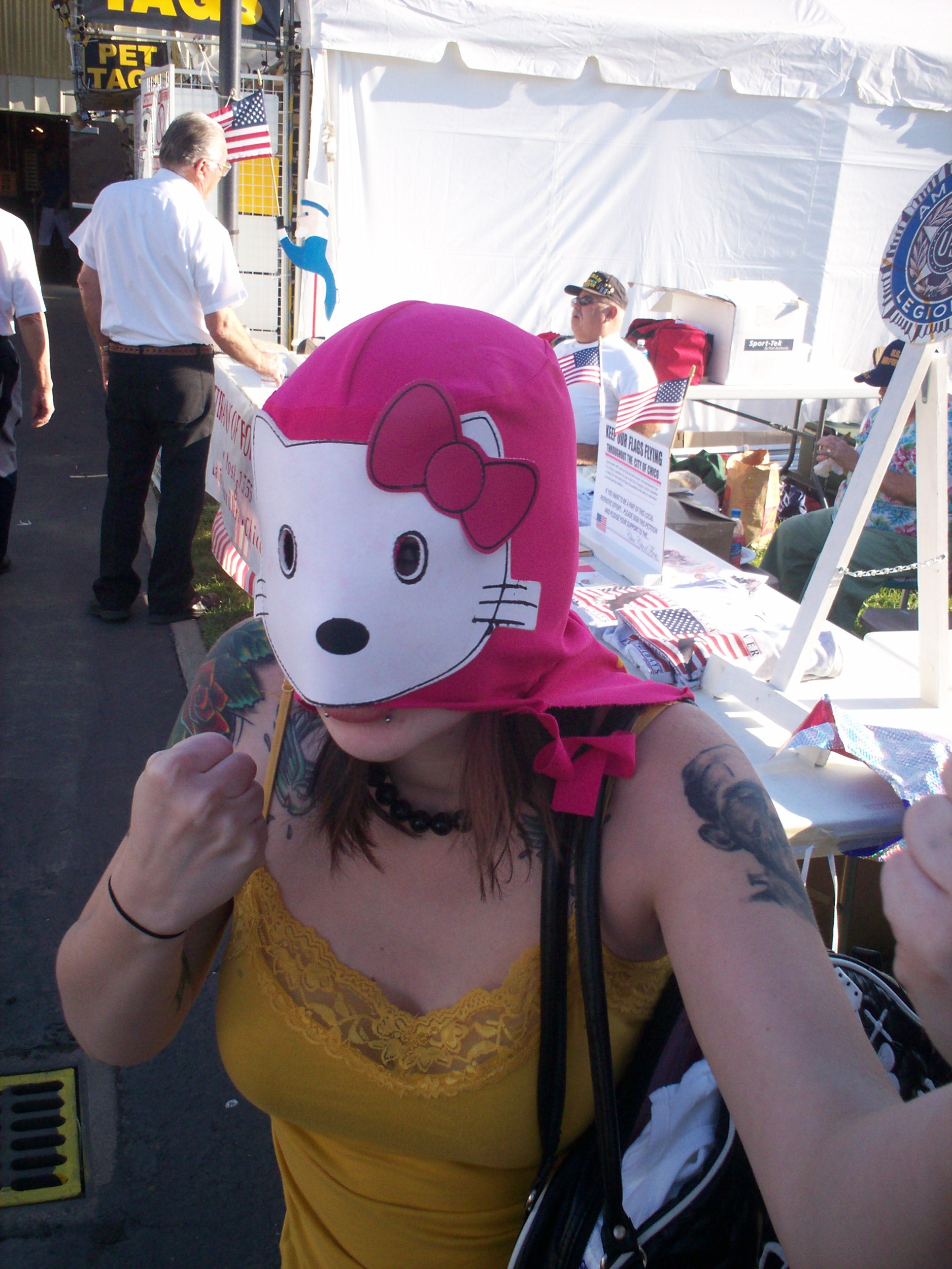 Hello Kitty Mexican wrestling mask