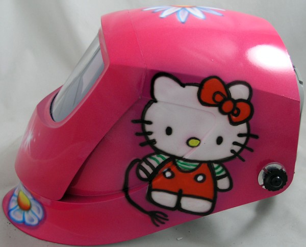 Hello Kitty welding helmet