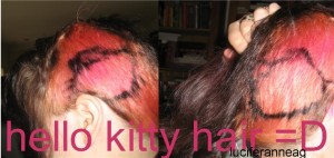 Hello Kitty hair