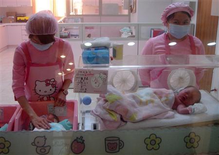 Hello Kitty hospital newborn babies