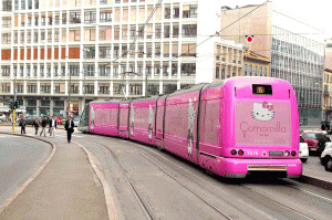 Hello Kitty tram