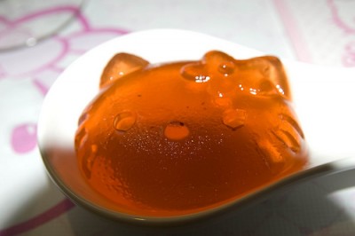 Hello Kitty orange jello gelatin