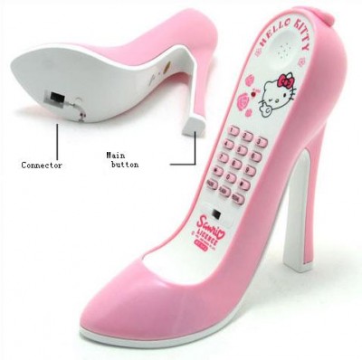 Hello Kitty high heel shoe phone