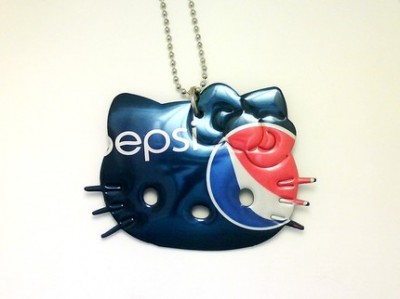 Hello Kitty Pepsi necklace