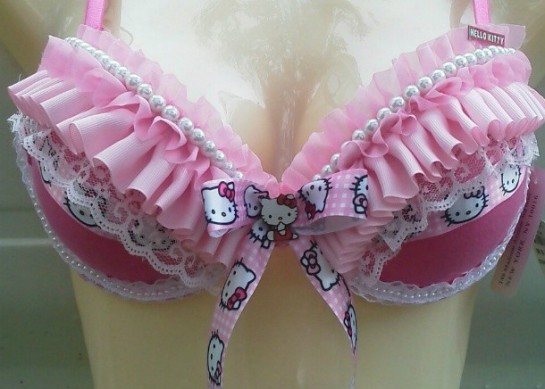 Hello Kitty pink bra