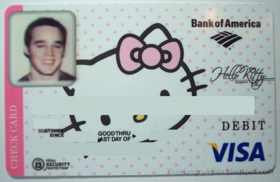 Hello Kitty debit card