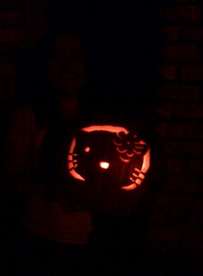 Hello Kitty Jack-o-Lantern