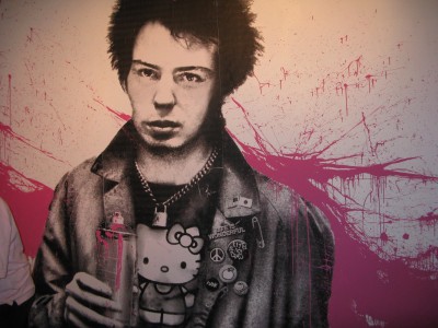 Hello Kitty Sid Vicious Sex Pistols Mural