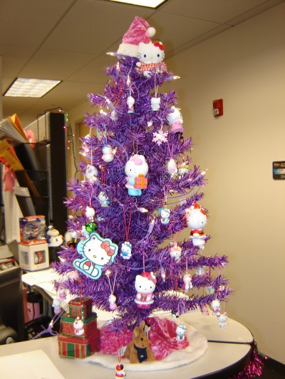 Hello Kitty purple Xmas tree