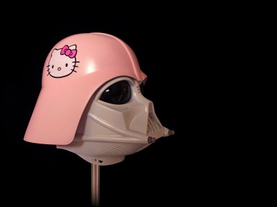 Hello Kitty Darth Vader helmet