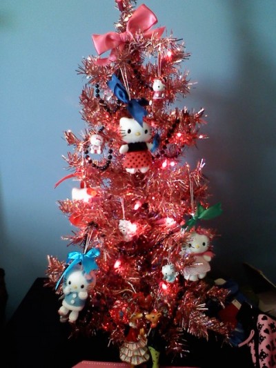 Hello Kitty pink Xmas tree