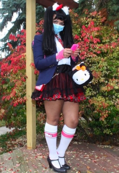 Hello Kitty schoolgirl costume