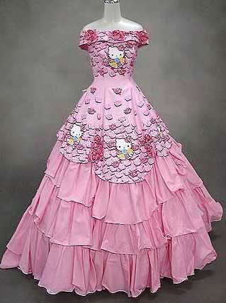 hello kitty wedding dress