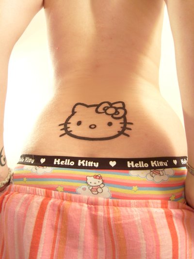 Hello Kitty tramp stamp