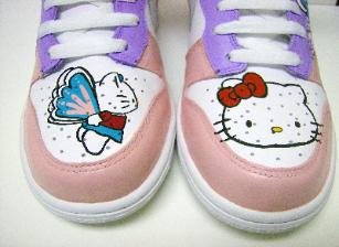 hello kitty Nike air force ones