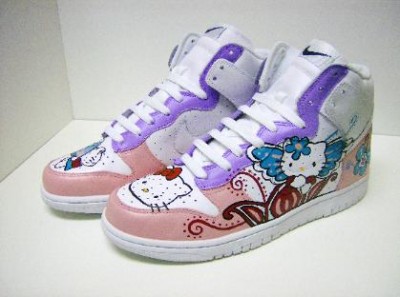 hello kitty Nike airforce shoes
