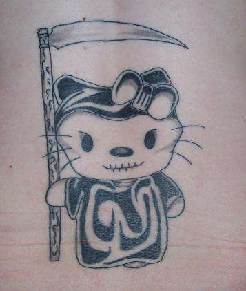 hello kitty grim reaper tattoo