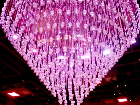 Hello Kitty pink chandelier