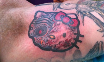 hello kitty terminator tattoo